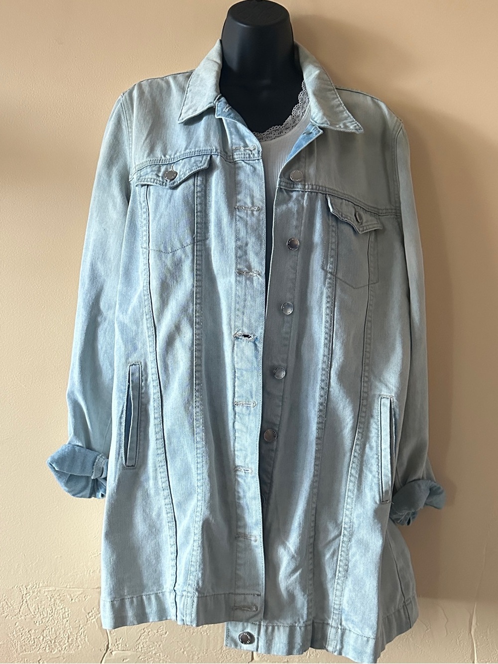 NWT Velvet Heart Denim Light Wash Jean Jacket | Size XL